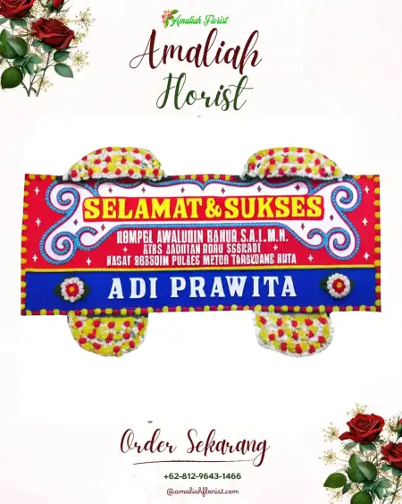 Papan Bunga Ucapan Selamat Bumiaji